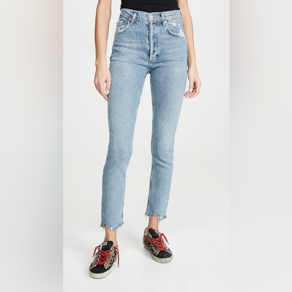Agolde jeans, light grey, size 26